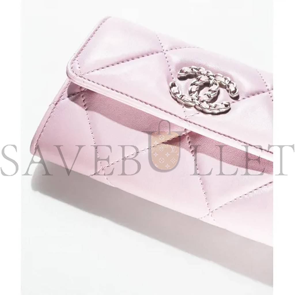 Ch*el Ch*el 19 flap wallet ap2700 b07327 nh622 （15*10.5*3.5cm）